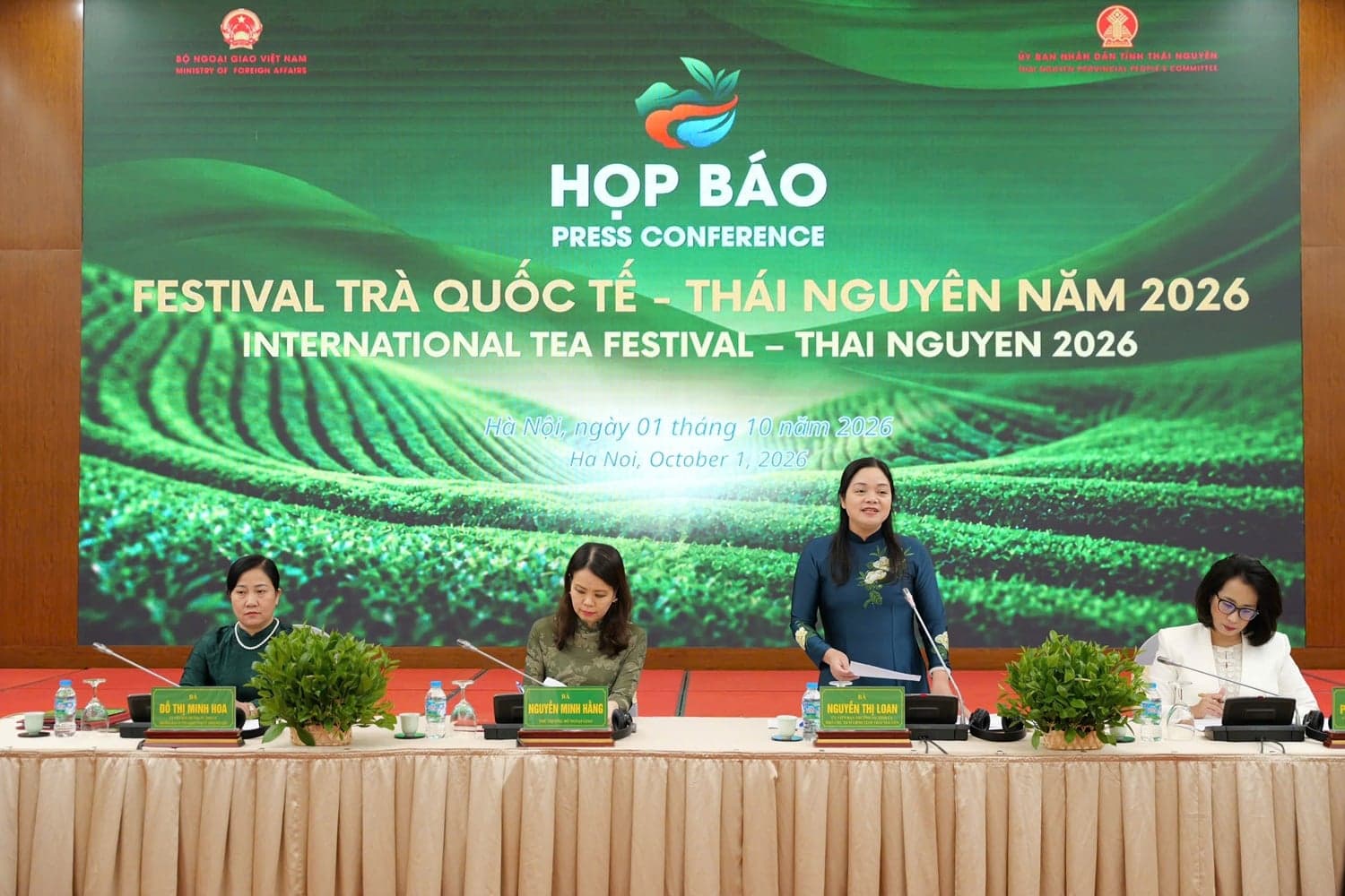 Press conference for the 2026 Thai Nguyen International Tea Festival.