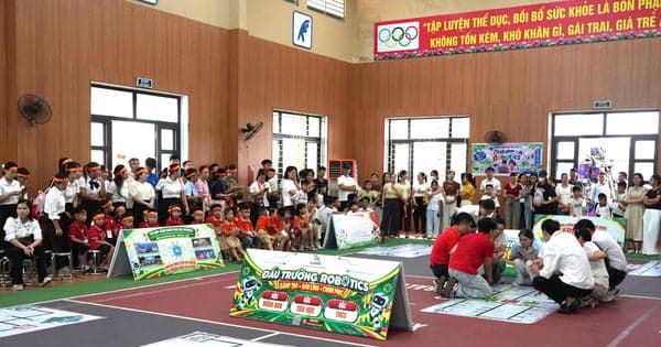 Xã Liên Minh thúc đẩy chuyển đổi số giáo dục từ sân chơi Robotics