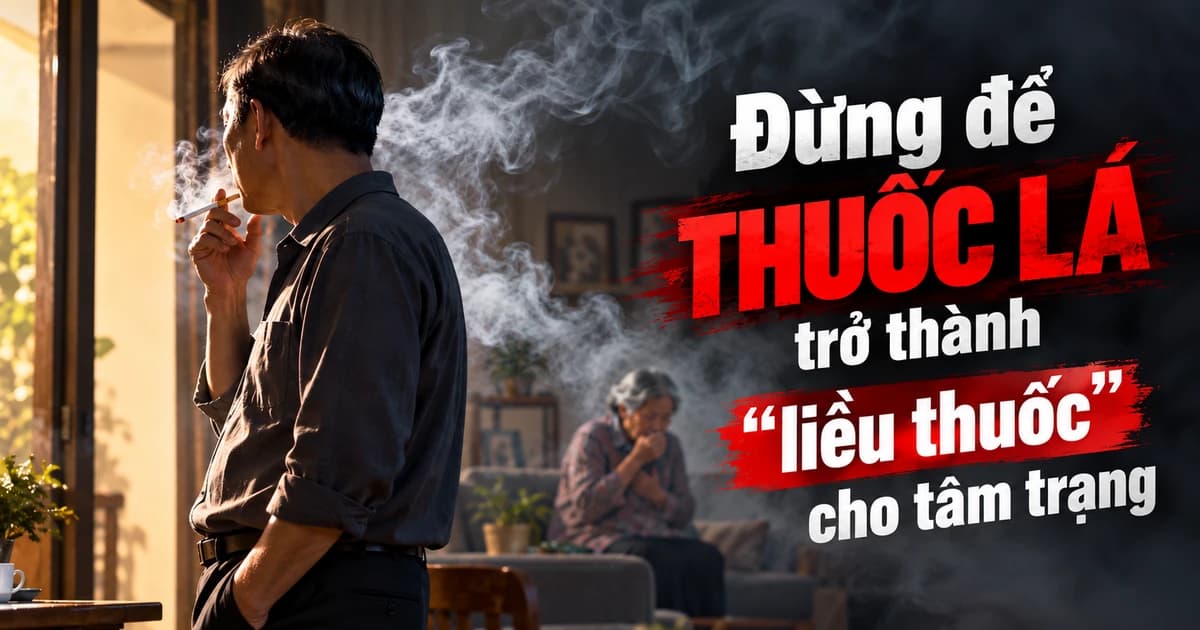 Đừng để thuốc lá trở thành “liều thuốc” cho tâm trạng
