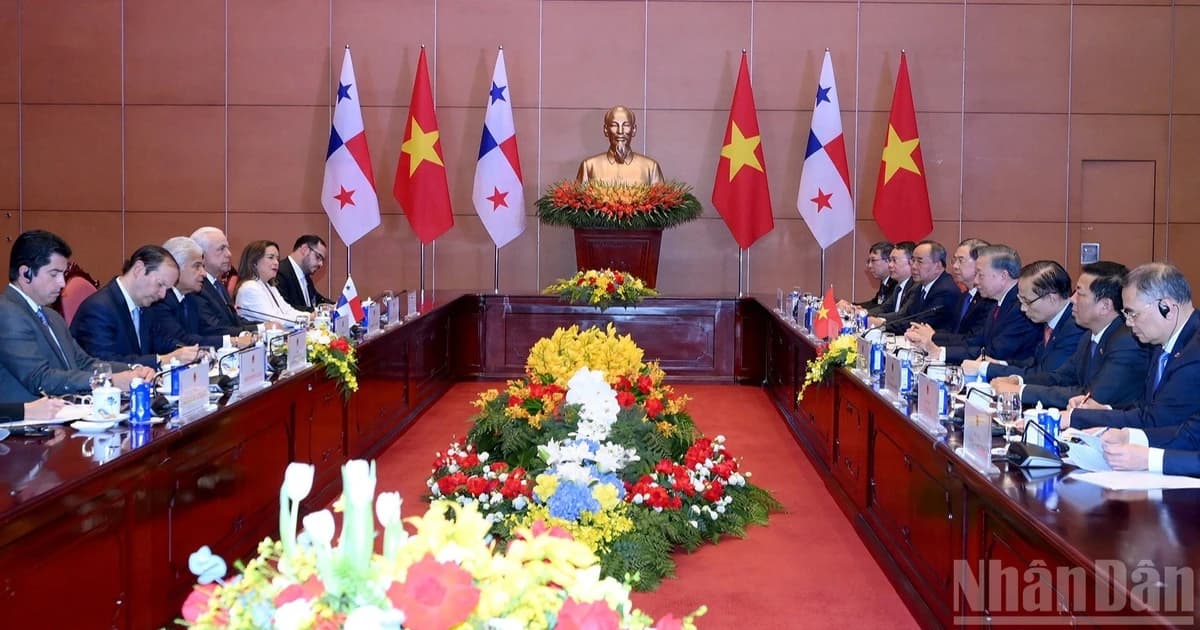 Tổng Bí thư, Chủ tịch nước Tô Lâm hội đàm với Tổng thống Panama Jose Raul Mulino