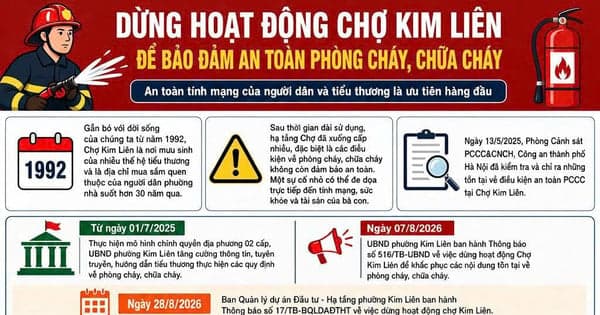 Investigating and clarifying reports that Kim Lien Market has ceased operations, causing difficulties for many small traders.