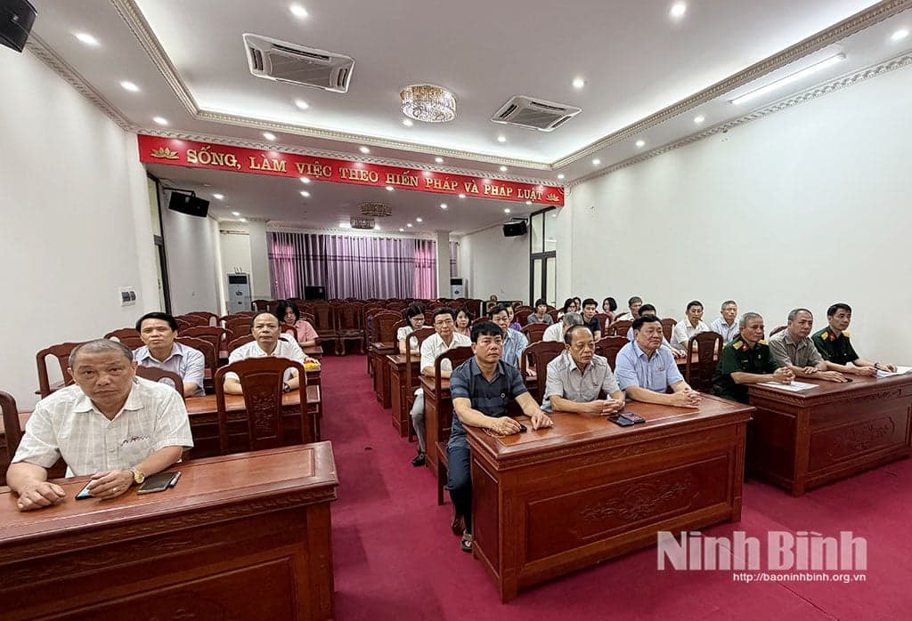 Chi hội Cựu chiến binh cơ quan MTTQ Việt Nam tỉnh tổ chức lễ kết nạp hội viên mới
