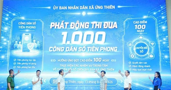 Ung Thien commune is promoting digital transformation and improving management efficiency.