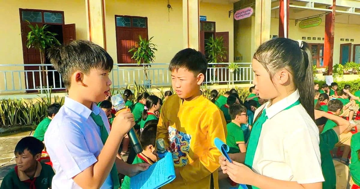 Đa dạng cách đưa tiếng Anh đến học sinh tiểu học