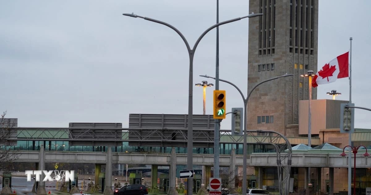 The US-Canada border has been tightened following the Trump administration's import ban.