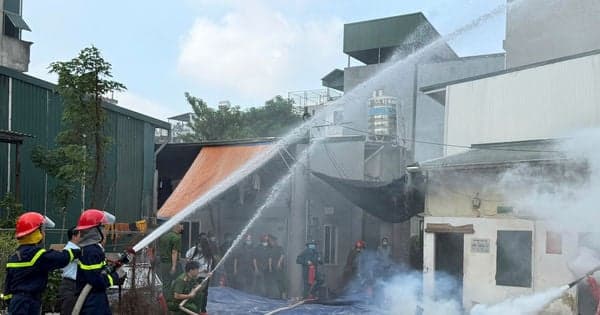 Yen So strengthens fire prevention and firefighting skills in residential areas.