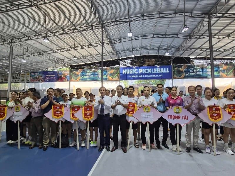 Opening Ceremony of the Pickleball Tournament in response to Vietnam's Labor Skills Day