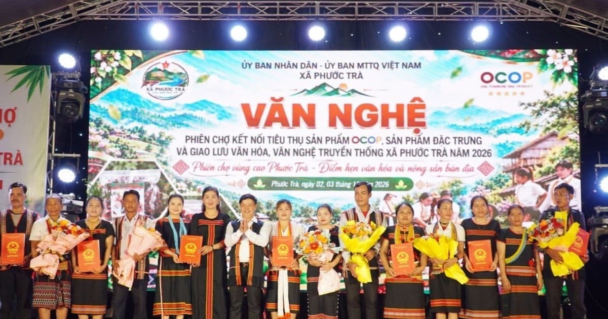 Xã Phước Trà ra mắt 7 Câu lạc bộ văn hóa Cồng chiêng