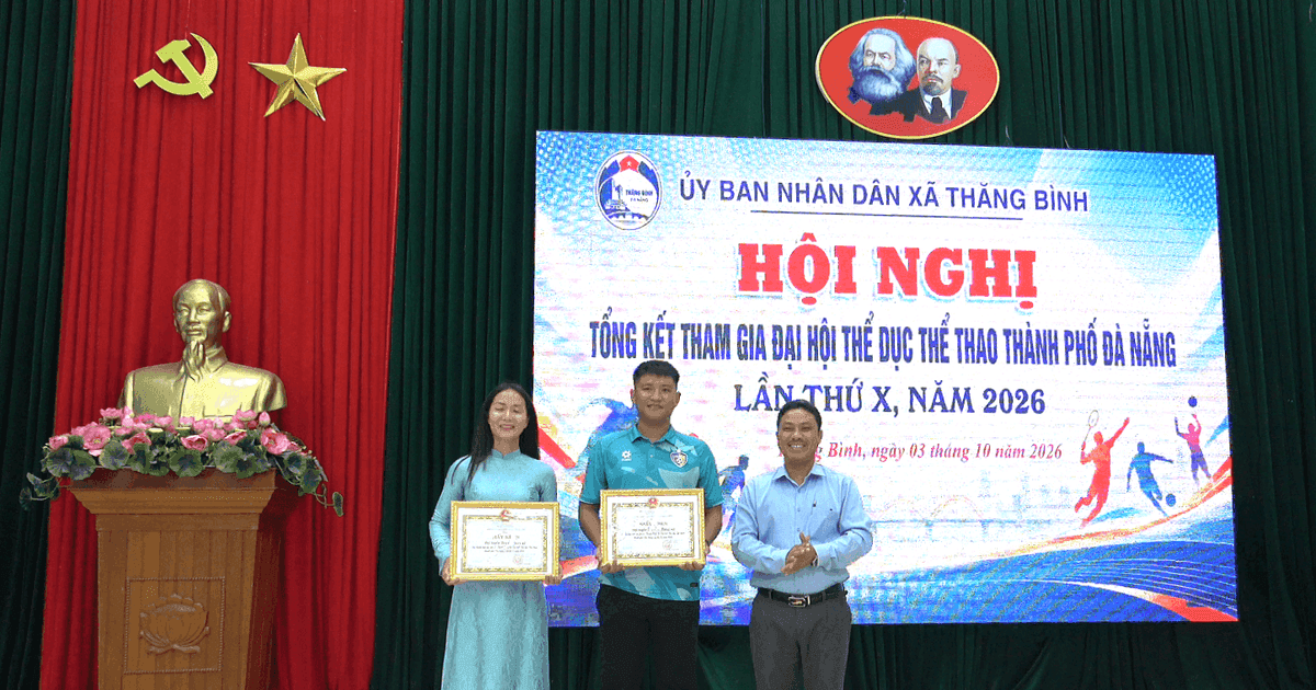 Thăng Bình khen thưởng các tập thể, cá nhân xuất sắc tại Đại hội Thể dục thể thao thành phố
