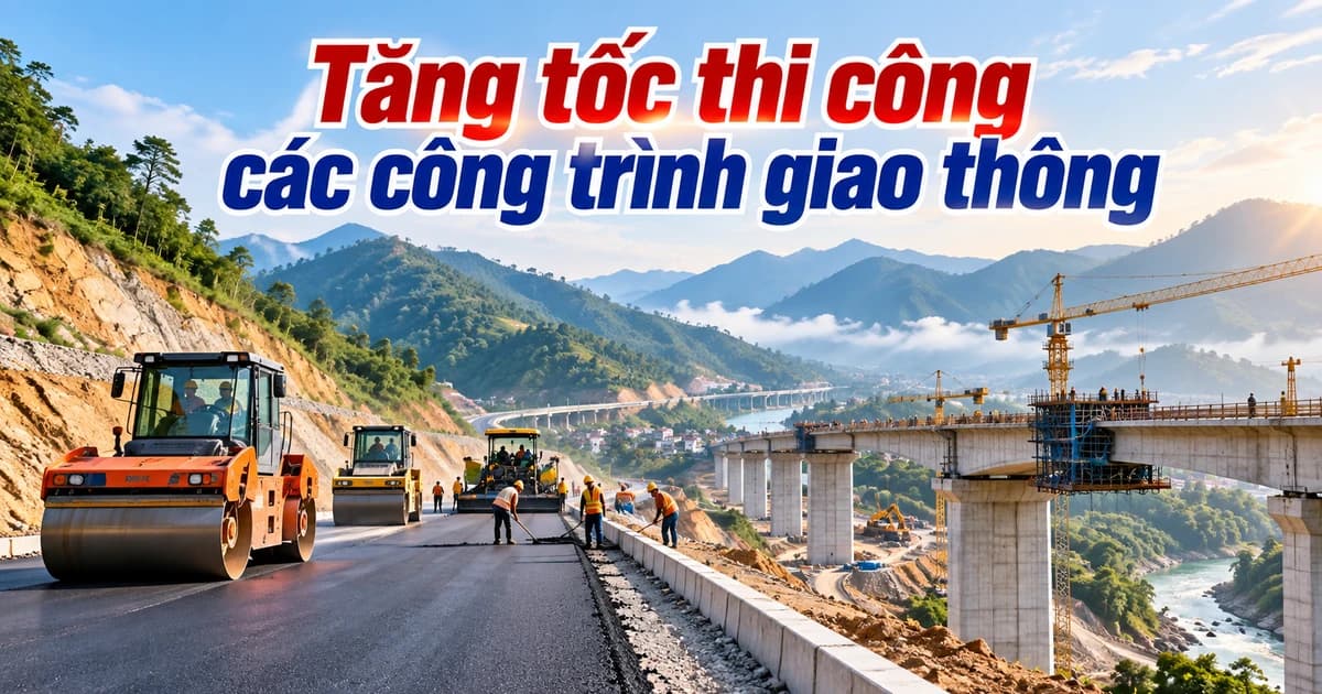 Tăng tốc thi công các công trình giao thông