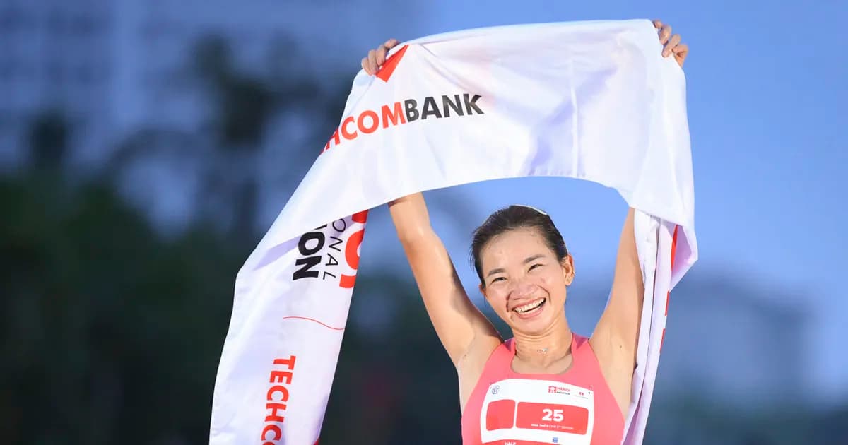 Nguyen Thi Oanh won the championship in Hanoi after her exit from the 20th Asian Games.