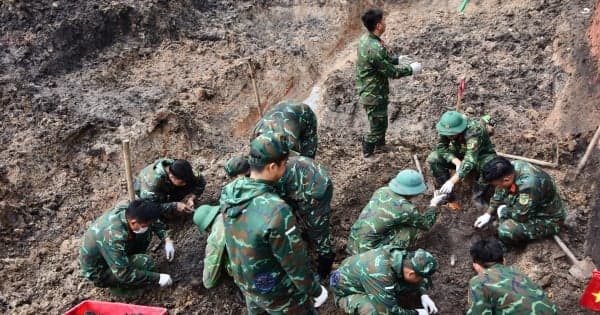 October 4th: Five more sets of remains of fallen soldiers were collected at Le Thi Rieng Park.