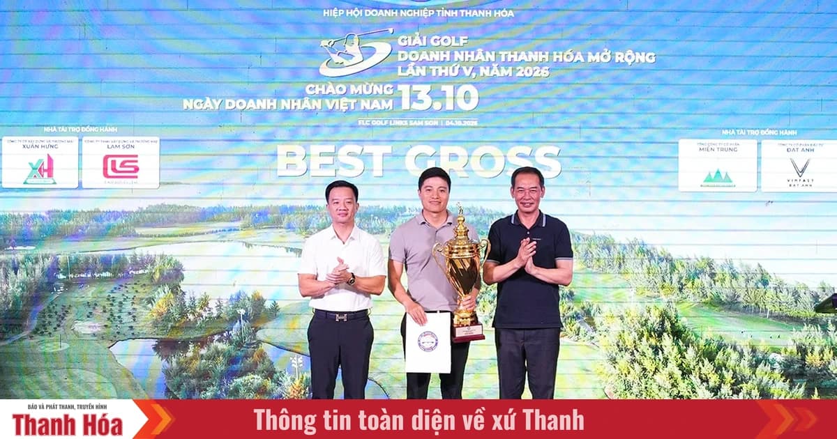The Thanh Hoa Businessmen's Open Golf Tournament raised 600 million VND for charity.