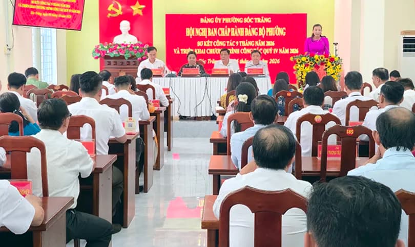 Soc Trang Ward focuses on completing the targets and tasks for 2026.