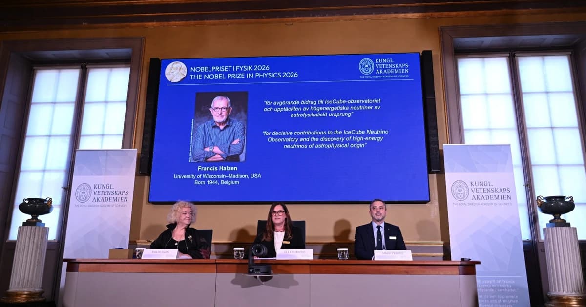 Giải Nobel Vật lý 2026 vinh danh công trình nghiên cứu về hạt neutrino năng lượng cao có nguồn gốc từ vũ trụ